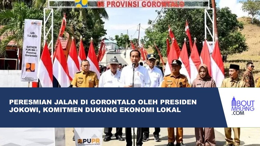 JOKOWI RESMIKAN JALAN DI GORONTALO