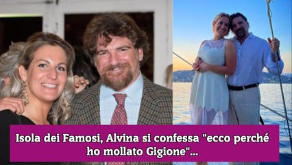 Isola dei Famosi, Alvina si confessa ecco perché ho mollato Gigione...