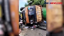 Truk Kontainer Tabrak 7 Mobil dan 1 Motor di Sidrap Sulawesi Selatan, Satu Meninggal Dunia