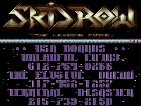 Amiga Cracktro - Bo Jackson Baseball by Skid Row
