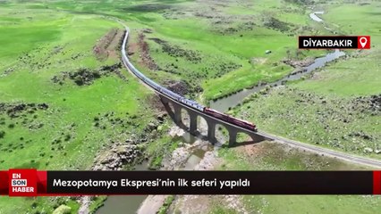 Türkiye'nin yeni turistik treni Mezopotamya Ekspresi'nin ilk seferi yapıldı