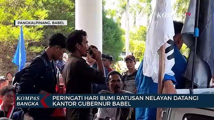 Peringati Hari Bumi, Nelayan Bangka Belitung Tolak Tambang Timah