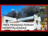 Incêndio de grandes proporções destrói concessionária de motos em MG