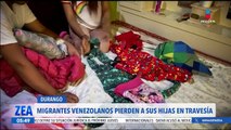 Migrantes venezolanos pierden a sus hijas en travesía; cayeron de 