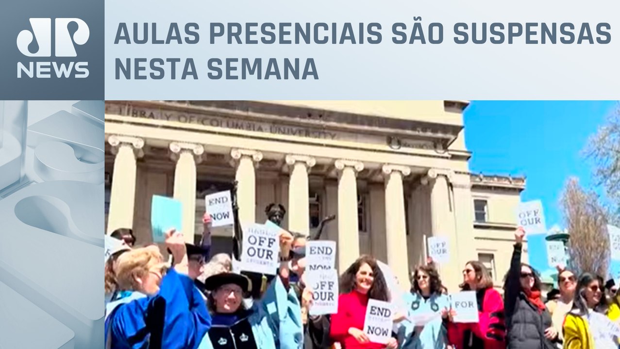 Estudantes são presos nos EUA em protesto contr...