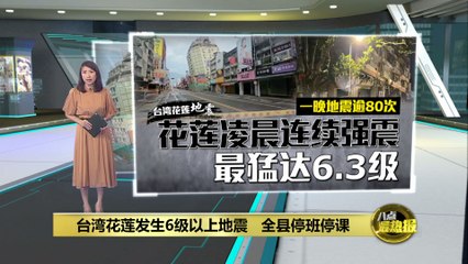 花莲今晨两次强震，富凯大饭店瞬间倾斜震撼画面曝光🌊