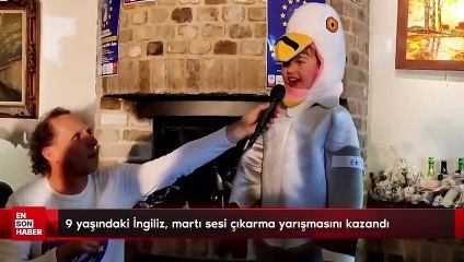 9 yaşındaki İngiliz, martı sesi çıkarma yarışmasını kazandı