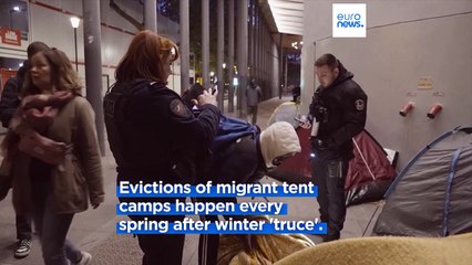 Paris Police evict migrants from makeshift camp in action decried as 'social cleansing'