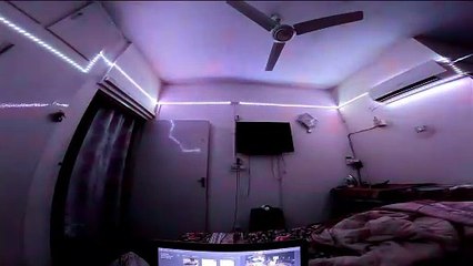 Disco light room decoration in 4k Ultra Hd Hyper View