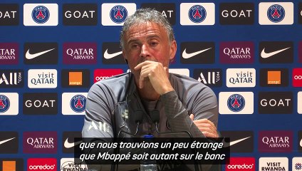 Luis Enrique : "Quand Kylian parlera en public de sa situation, je le ferai aussi"