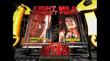TNA Bound For Glory 2006 - Christian Cage vs Rhino (8 Mile Street Fight)