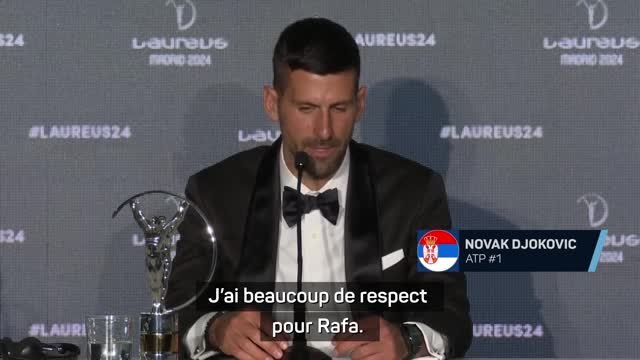 Roland-Garros - Djokovic : Ça me rend heureux de voir Nadal continuer à jouer