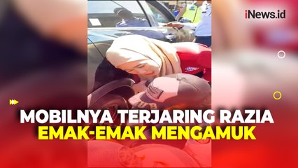 Emak-Emak Mengamuk Tolak Mobilnya Digembok Dishub di Makassar Meski Parkir Sembarangan