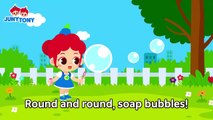 Let’s Blow Bubbles Pop The Bubbles Blowing Bubbles Song Funny Kids Songs JunyTony