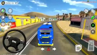 Bus simulator driving gameplay video