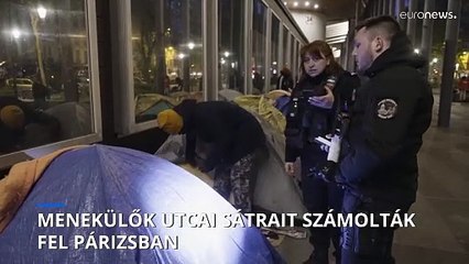 Gyors tempóban bontatják el a menekülők sátrait Párizsban