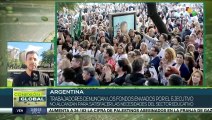Marchan en defensa de las universidades públicas en Argentina