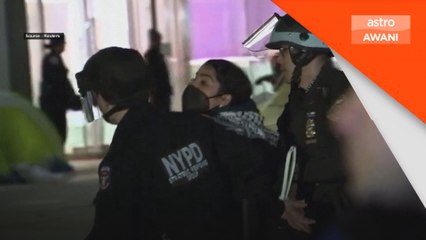 Polis New York lakukan penahanan himpunan lewat malam