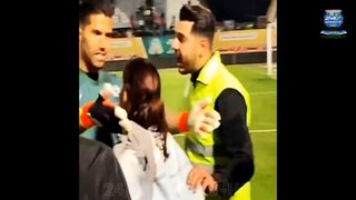 Iran Keeper is 'BANNED and Fined £3,800' after Being Pushed Away for Hugging a Female Fan
