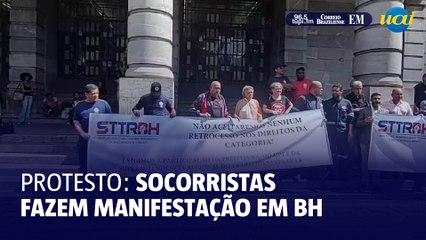 Protesto: Motoristas do samu fazem manifestação em BH