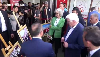 Steinmeier depremzedelerle bir araya geldi
