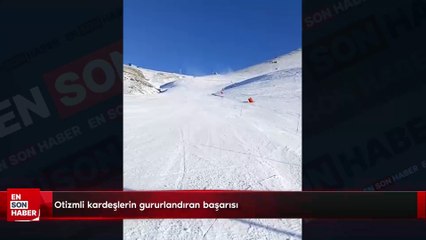 Otizmli kardeşlerin gururlandıran başarısı