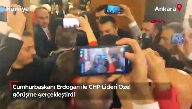 Cumhurbaşkanı Erdoğan ile CHP Lideri Özel görüşme gerçekleştirdi