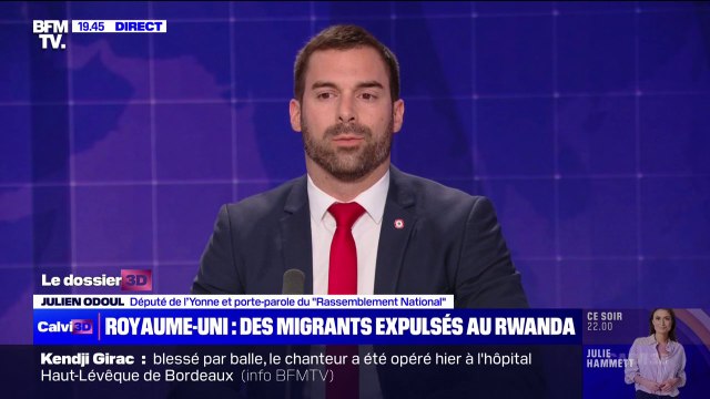 Expulsion de migrants vers le Rwanda par le Royaume-Uni: Julien Odoul (RN) appelle à respecter une décision souveraine