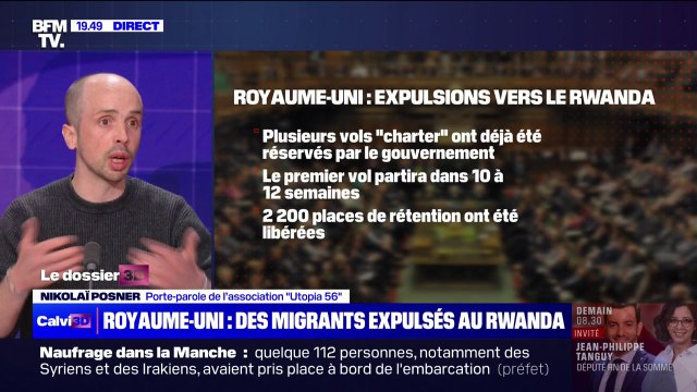 Expulsion de migrants vers le Rwanda par le Royaume-Uni: Une direction populiste qui ne mènera nulle part , pour Nikolaï Posner (porte-parole de l’association Utopia 56 )