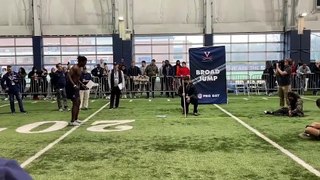 Jelani Woods at Virginia Football NFL Pro Day