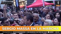 Sergio Massa reaparece en la escena pública: “Vine a acompañar”