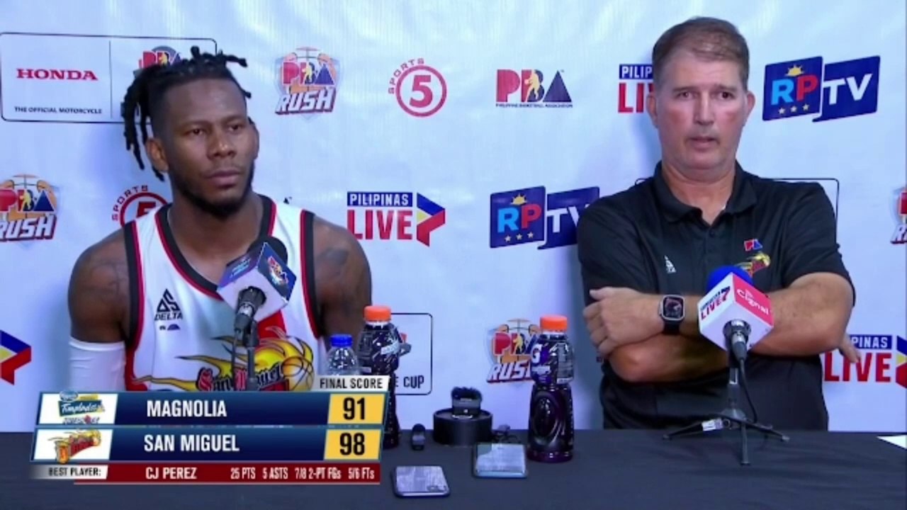 Interview with Best Player CJ Perez and Coach Jorge Gallent [Apr. 26, 2024]