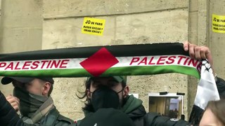 Protestos pró-Palestina na Science Po de Paris