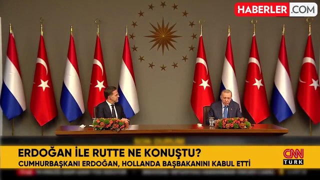 Cumhurbaşkanı Erdoğan ve Hollanda Başbakanı Rutte'den ortak basın toplantısı