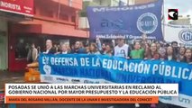 Posadas se unió a las marchas universitarias en reclamo al gobierno nacional por mayor presupuesto y la educación pública