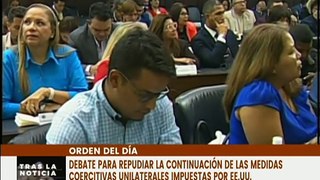 Diputados de la AN repudian las medidas coercitivas impuestas por EE.UU. contra Venezuela