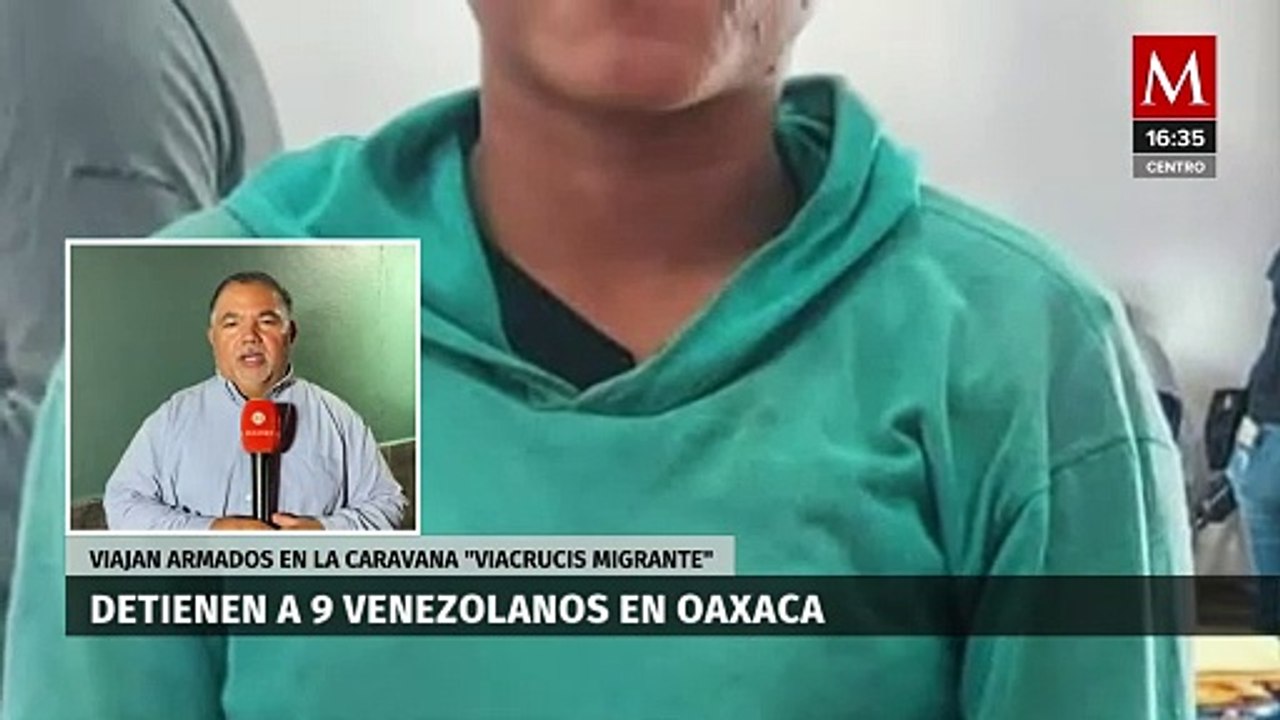 Detienen a migrantes venezolanos por viajar armados en la caravana "viacrucis migrante"