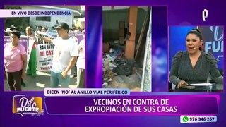 Independencia: vecinos en contra de expropiación de sus casas por construcción de Anillo Vial Periférico