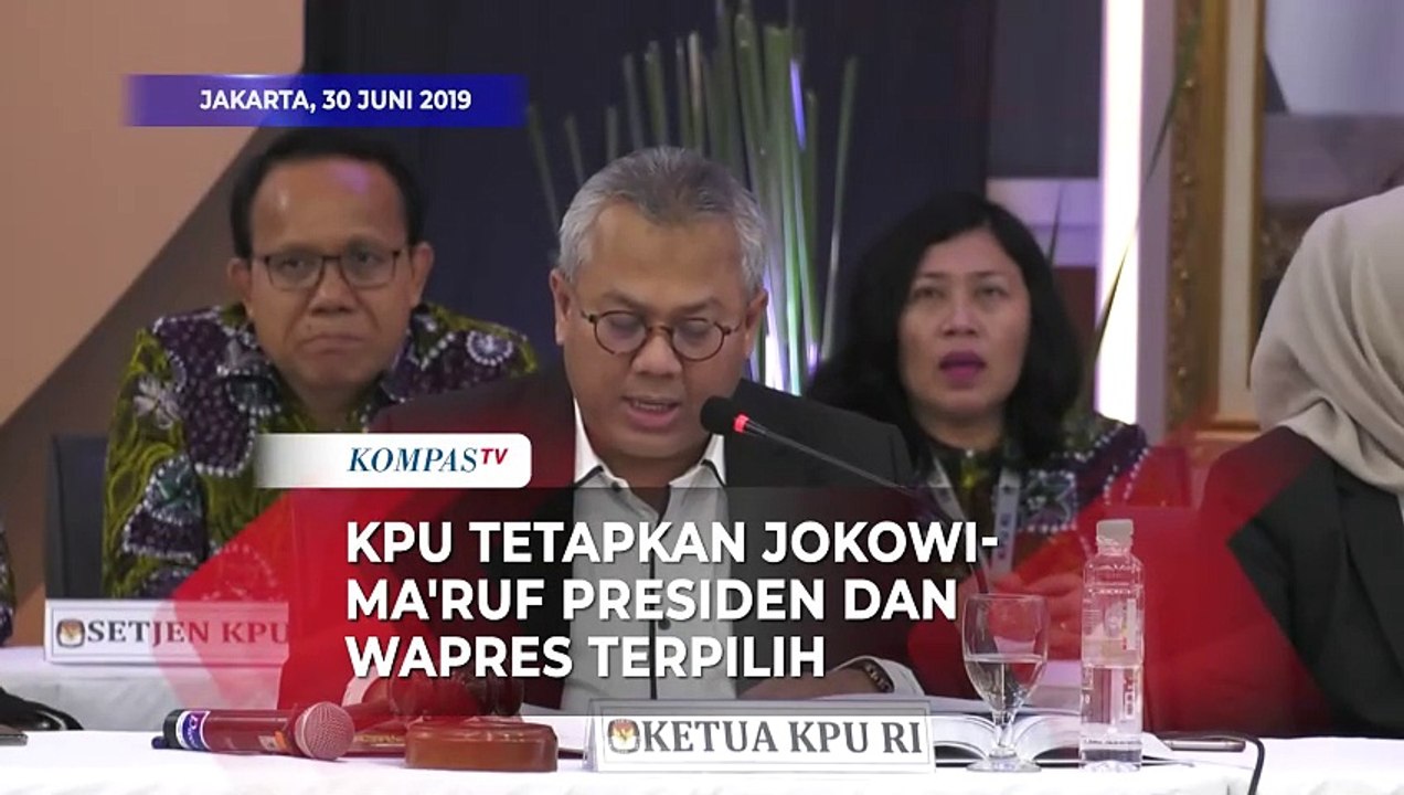 ARSIP KOMPASTV - KPU Tetapkan Jokowi-Ma'ruf Sebagai Presiden dan Wapres Terpilih