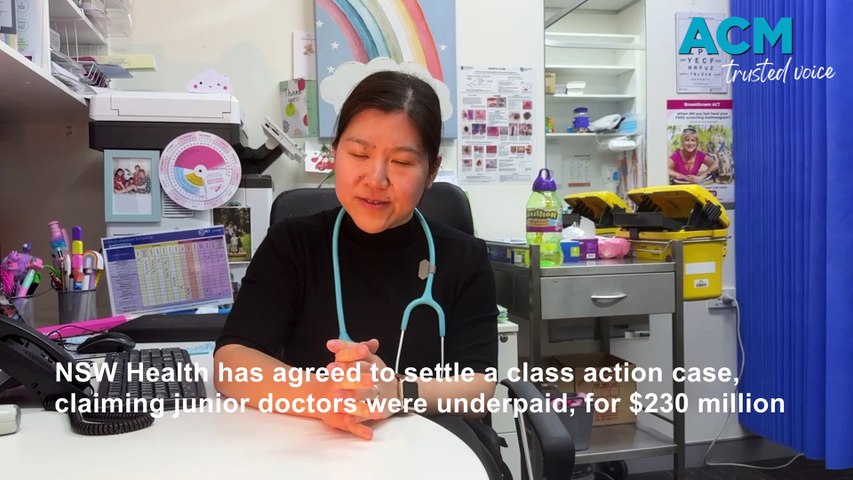 Dr Betty Ge is one of 2000 plus health staff suing ACT Health and Calvary for alleged unpaid wages.