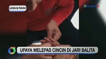 Petugas Damkar Lampung Selatan Bantu Lepas Cincin dari Jari Balita