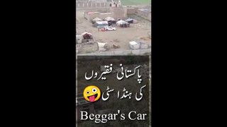 Viral Video of a Honda Car in Beggar's Tent  __ Shorts