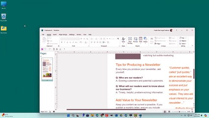 Microsoft Publisher Section 61 Publishing HTML File