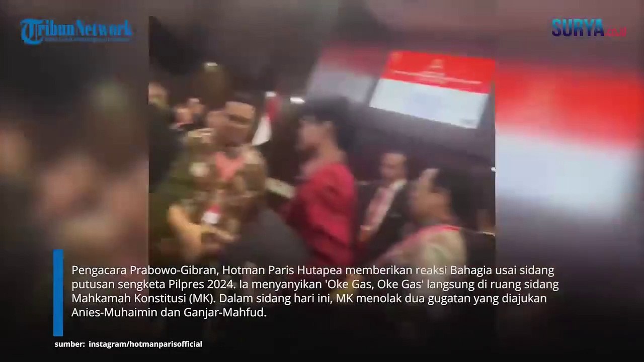 SELURUH GUGATAN DITOLAK! Reaksi Kemenangan HOTMAN PARIS saat di Ruang Sidang Putusan MK!
