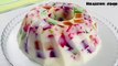 Broken Glass Jelly Pudding /very easy to make with a can condensed milk and jelly