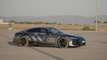 The new Audi e-tron GT prototype black camouflage wrap Handling course