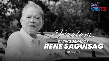 Download Video: Dating Senador Rene Saguisag, pumanaw na | GMA Integrated Newsfeed