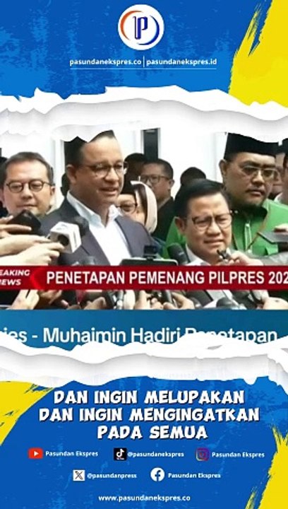 Anies-Muhaimin Hadiri Penetapan Prabowo-Gibran sebagai Pemenang Pilpres 2024