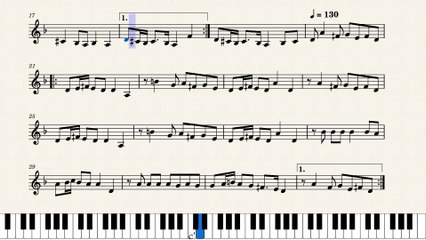 النوتة الموسيقية ,,,,لمقطع الغناء,,,,موال عاشـق أنا موال ,,,,,,تدوين ماهر الغمرى