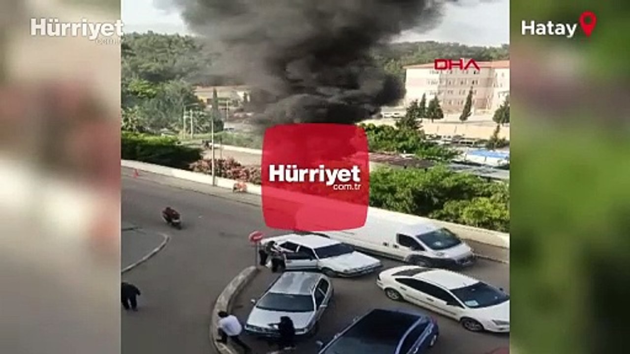 Hatay'da hastanede korkutan yangın